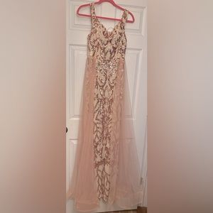 Formal rose gold dress